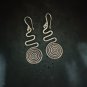 FINE SILVER EARRINGS CRAFT VINTAGE DANGLES 9g Charmed Artifacts #RE295