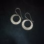 FINE SILVER EARRINGS CRAFT VINTAGE WOMEN DANGLES 8g SPIRAL HERITAGE #RE146