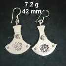 FINE SILVER EARRINGS CRAFT VINTAGE WOMEN DANGLES 7g Chic Creations #RE145