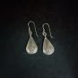 FINE SILVER EARRINGS CRAFT VINTAGE DANGLES 6g MINIMALIST Abstract DROP #RE191