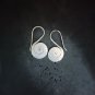 FINE SILVER EARRINGS CRAFT VINTAGE DANGLES 7g Nostalgic Sparkle spiral #RE267