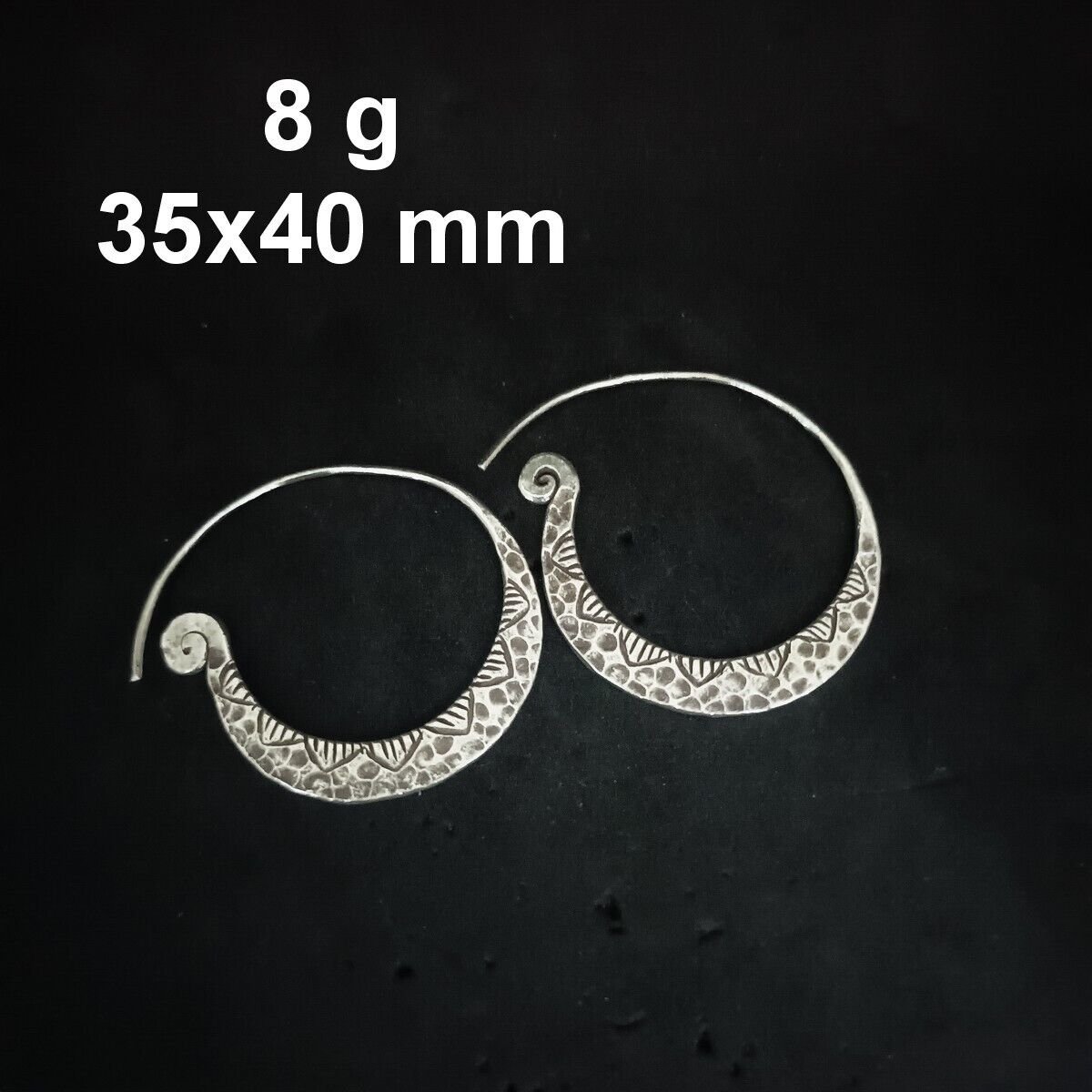 FINE SILVER EARRINGS CRAFT VINTAGE DANGLES 8g Charming Curiosities #RE287