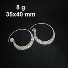 FINE SILVER EARRINGS CRAFT VINTAGE DANGLES 8g Charming Curiosities #RE287