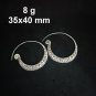 FINE SILVER EARRINGS CRAFT VINTAGE DANGLES 8g Charming Curiosities #RE287