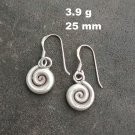 FINE SILVER EARRINGS NO STONE CRAFT VINTAGE DANGLES 3g FILIGREE CHARMS #RE069