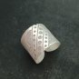 FINE SOLID SILVER RING ADJUSTABLE SIZE VINTAGE 8g VARIETY FANCY PATTERN #RR009