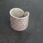 FINE SOLID SILVER RING ADJUSTABLE SIZE VINTAGE 8g VARIETY FANCY PATTERN #RR009