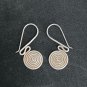 FINE SILVER EARRINGS NO STONE CRAFT VINTAGE DANGLES 6g FILIGREE STYLE  #RE076