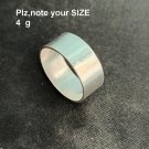FINE SOLID SILVER RING FIXED SIZE VINTAGE 4g PLAIN MINIMAL BAND #RR050