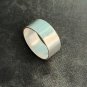 FINE SOLID SILVER RING FIXED SIZE VINTAGE 4g PLAIN MINIMAL BAND #RR050