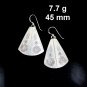 FINE SILVER EARRINGS CRAFT VINTAGE DANGLES 7g Rustic Grace Voyage #RE277