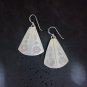 FINE SILVER EARRINGS CRAFT VINTAGE DANGLES 7g Rustic Grace Voyage #RE277