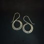 FINE SILVER EARRINGS CRAFT VINTAGE DANGLES 7g Curiosities Rustic spiral #RE288