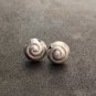 FINE SILVER EARRINGS NO STONE CRAFT VINTAGE DANGLES 3g STUD FILIGREE #RE063