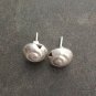 FINE SILVER EARRINGS NO STONE CRAFT VINTAGE DANGLES 3g STUD FILIGREE #RE063