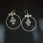 FINE SILVER EARRINGS CRAFT VINTAGE DANGLES 9g Timeless Artifacts hoop #RE297