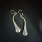 FINE SILVER EARRINGS CRAFT VINTAGE DANGLES 4g Intricate Enchanted #RE259