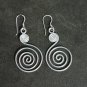 FINE SILVER EARRINGS CRAFT VINTAGE WOMEN DANGLES 4g FILIGREE FANTASY #RE111