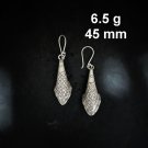 FINE SILVER EARRINGS CRAFT VINTAGE DANGLES 6g Charmed Life fish #RE292