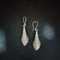 FINE SILVER EARRINGS CRAFT VINTAGE DANGLES 6g Charmed Life fish #RE292