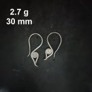 FINE SILVER EARRINGS CRAFT VINTAGE DANGLES 2g ETHNIC BOHO FILIGREE #RE175