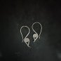 FINE SILVER EARRINGS CRAFT VINTAGE DANGLES 2g ETHNIC BOHO FILIGREE #RE175