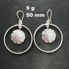FINE SILVER EARRINGS CRAFT VINTAGE WOMEN DANGLES 9g HOOP & CHARMS #REE72