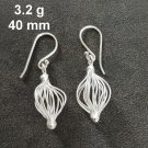 FINE SILVER EARRINGS CRAFT VINTAGE WOMEN DANGLES 3g GALIC CHARMS #REE80