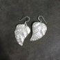 FINE SILVER EARRINGS CRAFT VINTAGE DANGLES 9g Classic Allure leaf #RE214