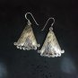 FINE SILVER EARRINGS CRAFT VINTAGE DANGLES 8g Artisanal Rustic Romance #RE276