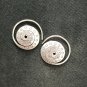 FINE SILVER EARRINGS CRAFT VINTAGE WOMEN DANGLES 5g SPIRAL ROUND HOOK #REE70