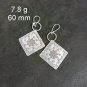 FINE SILVER EARRINGS CRAFT VINTAGE DANGLES 7g Whispering Elegance #RE210