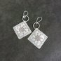 FINE SILVER EARRINGS CRAFT VINTAGE DANGLES 7g Whispering Elegance #RE210