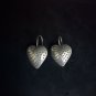 FINE SILVER EARRINGS CRAFT VINTAGE DANGLES 4g Boho Bohemian hearts #RE170