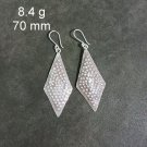 FINE SILVER EARRINGS CRAFT VINTAGE DANGLES 8g Wanderlust Wonders #RE232