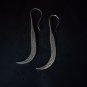 FINE SILVER EARRINGS CRAFT VINTAGE DANGLES 6g Boho Chic Geometric #RE166
