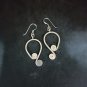 FINE SILVER EARRINGS CRAFT VINTAGE DANGLES 8g Rustic Harmony #RE284