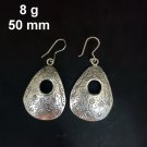 FINE SILVER EARRINGS CRAFT VINTAGE WOMEN DANGLES 8g ARTISAN'S SHINE #RE148