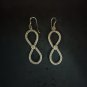 FINE SILVER EARRINGS CRAFT VINTAGE DANGLES 8g Charming Lost in Time #RE289