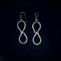 FINE SILVER EARRINGS CRAFT VINTAGE DANGLES 8g Charming Lost in Time #RE289