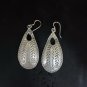 FINE SILVER EARRINGS CRAFT VINTAGE DANGLES 8g UNIQUE Craftsmanship #RE203