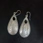 FINE SILVER EARRINGS CRAFT VINTAGE DANGLES 8g UNIQUE Craftsmanship #RE203