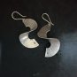 FINE SILVER EARRINGS CRAFT VINTAGE DANGLES 8g Glistening Shadows Time #RE291