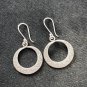 FINE SILVER EARRINGS CRAFT VINTAGE WOMEN DANGLES 8g HOOP CHARMS #REE67