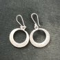FINE SILVER EARRINGS CRAFT VINTAGE WOMEN DANGLES 8g HOOP CHARMS #REE67