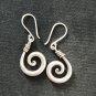 FINE SILVER EARRINGS CRAFT VINTAGE WOMEN DANGLES 7g FILIGREE HOOK CHARMS #REE64