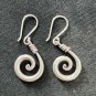 FINE SILVER EARRINGS CRAFT VINTAGE WOMEN DANGLES 7g FILIGREE HOOK CHARMS #REE64