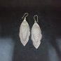 FINE SILVER EARRINGS CRAFT VINTAGE DANGLES 13g Dreamy Nautical fish #RE269