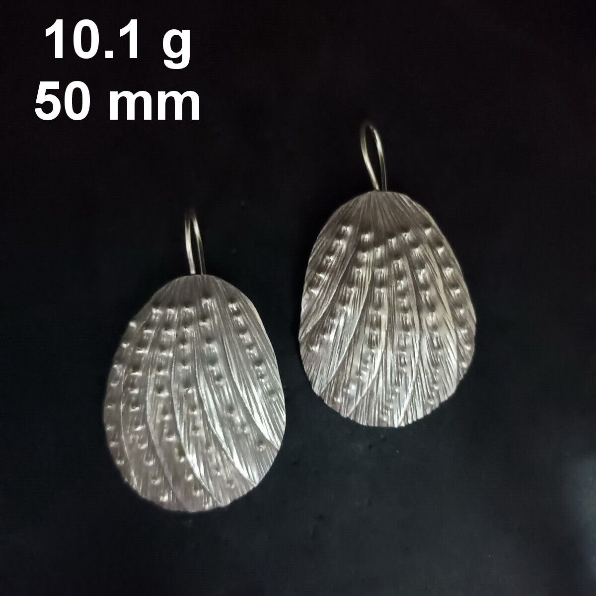 FINE SILVER EARRINGS CRAFT VINTAGE WOMEN DANGLES 10g Ethnic Tribal #RE160