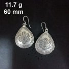 FINE SILVER EARRINGS CRAFT VINTAGE DANGLES 11g Glimmering Memories #RE245
